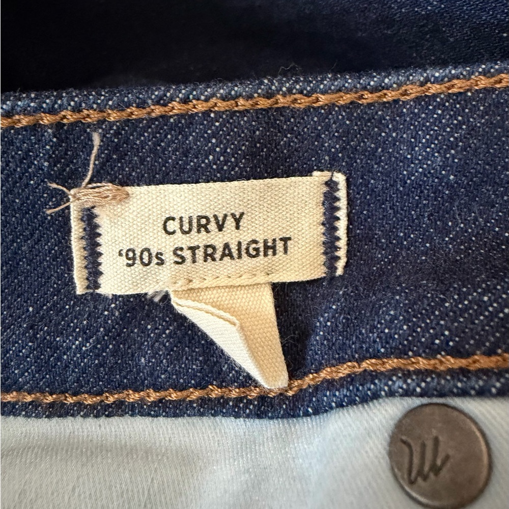 NWT Madewell The Curvy '90s Straight Jean Dark Wash 31 - Picture 9 of 9